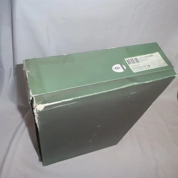 SOLD UGG Fiorentina Made In Italy Suede Thigh High Cuffable Wedge Heel Boots NIB - Picture 15 of 16